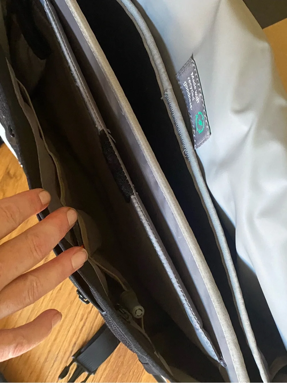Timbuk2 Teal and White Classic Messenger Bag